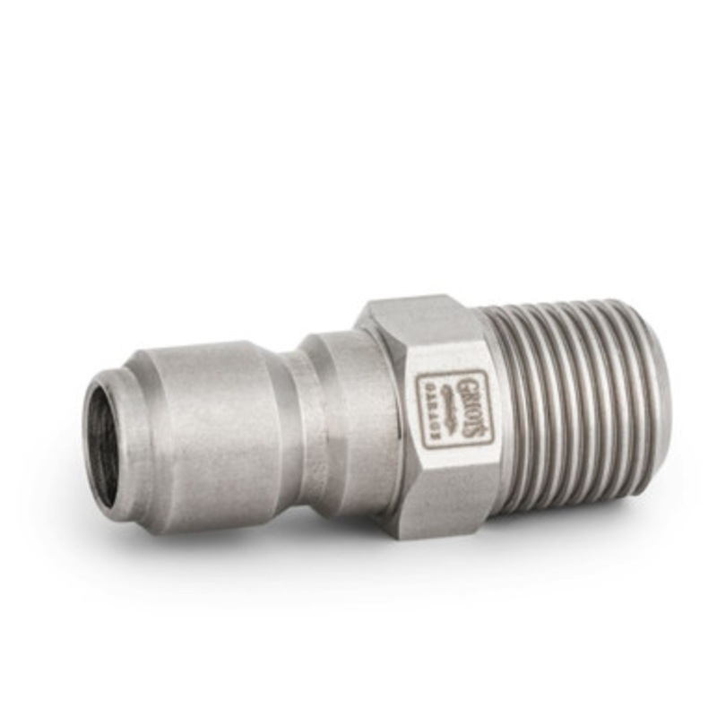 SS 3/8 Male QD Plug