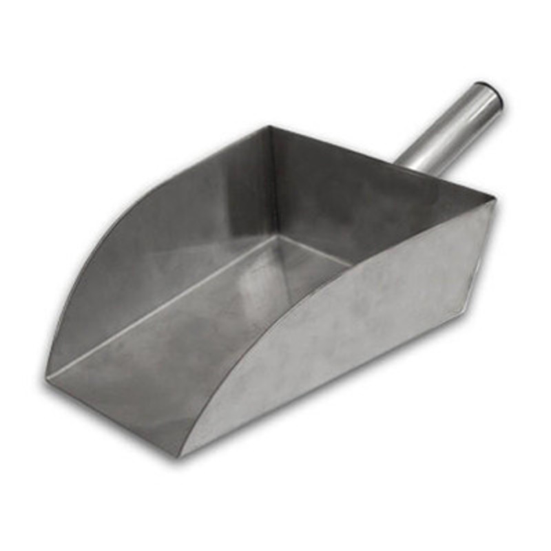 32oz Stainless Steel Metal Scoop, Flat Bottom