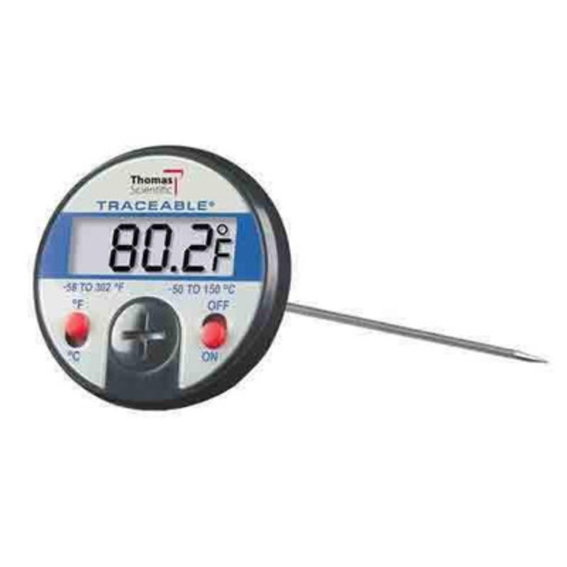 Traceable Jumbo Display Dial Thermometer, 58 to 302F, Accuracy 1C