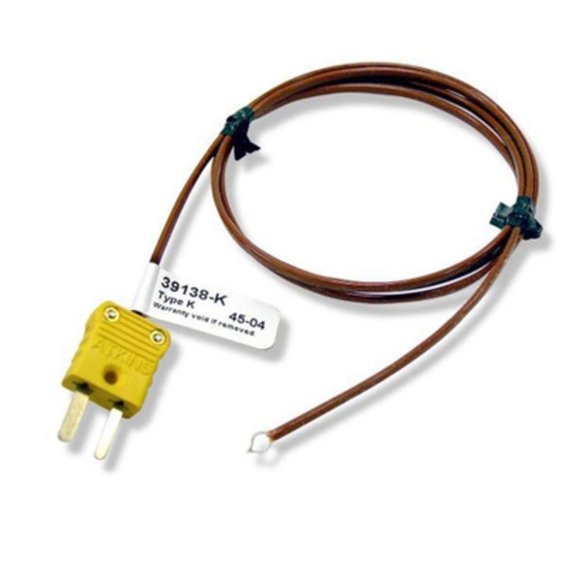 Type K Wire Thermocouple Probe, -328 to 400F (-200 to 205C)