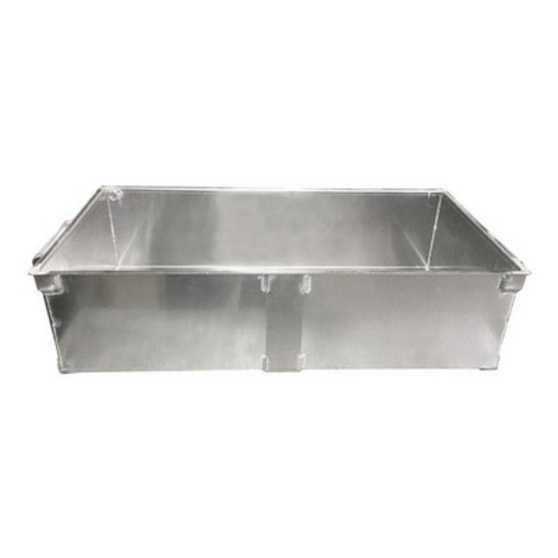 Sample Pan for California Fixed Chute Splitter, Aluminum
