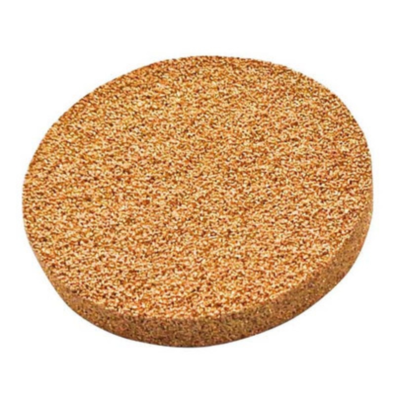 1.5in Diameter Bronze Porous Stone, 0.25in Thick