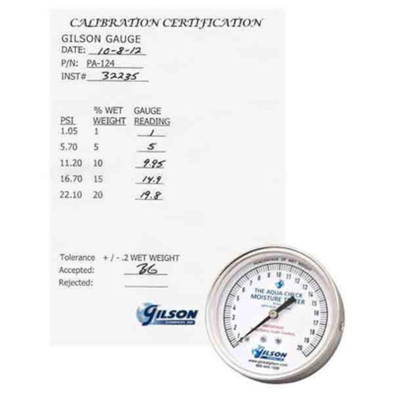 Aqua-Check Pressure Gauge for Soil Moisture Tester