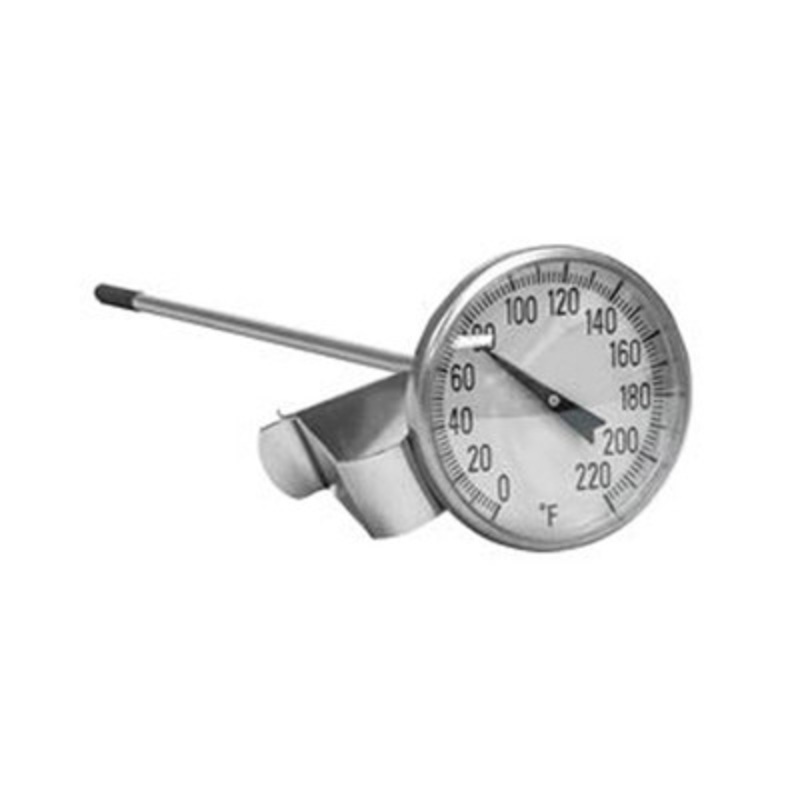 Soil Thermometer, 0 to 220F, 8in Stem, 1.75in Dial