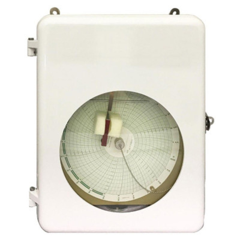 Temperature Chart Recorder, Wall-Mounted (Air Sensor), 0 to 150F