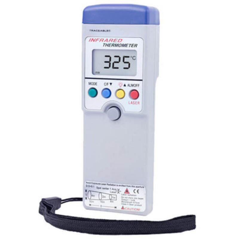 Traceable Infrared Thermometer with Alarm, -4 to 788F, -20 to 420C